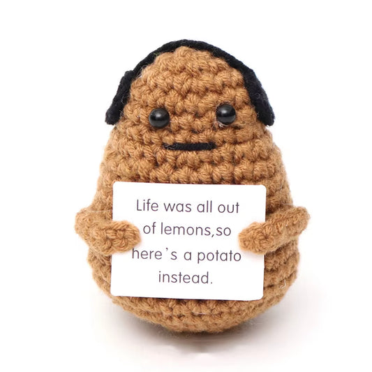 Handmade Crochet Potato Doll – Cute Mini Plush Ornament Gift