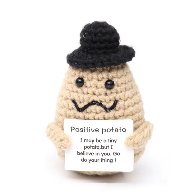 Handmade Crochet Potato Doll – Cute Mini Plush Ornament Gift