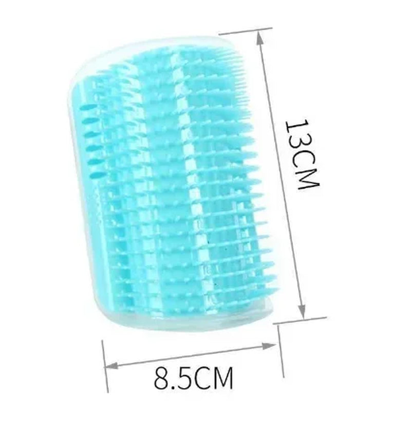 Cat Self-Grooming Wall Brush with Catnip – Corner Massage Comb