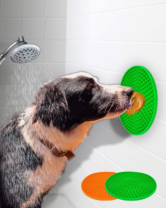 Dog Lick Mat with Suction Cups – Slow Feeder & Bath Distraction Pad