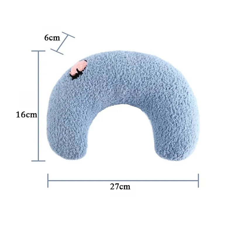 U-Shaped Pet Pillow – Soft Neck & Headrest for Cats and Small Dogs