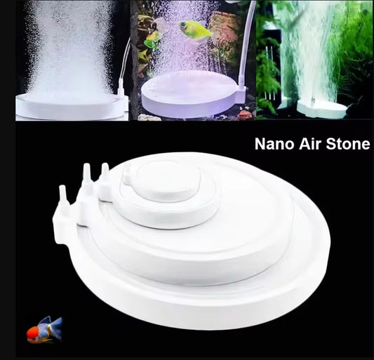 Aquarium Air Stone Oxygen Aerator – 35/50/80/100mm for Fish Tanks & Ponds