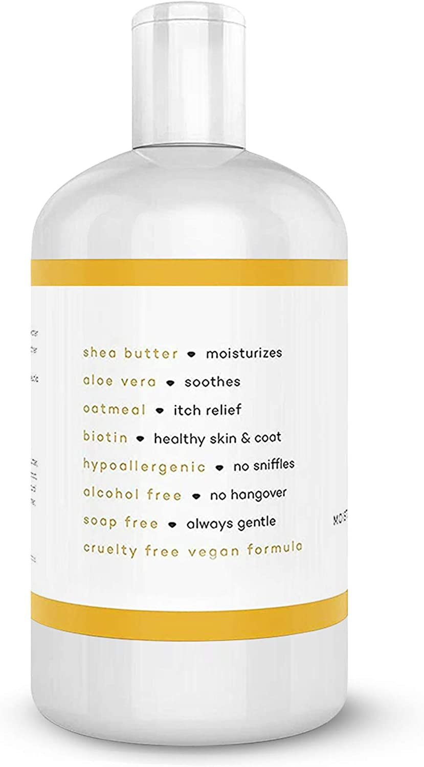 Buddy’s Best Oatmeal Dog Shampoo & Conditioner – Hypoallergenic, Lavender Scent, Moisturizing for Sensitive Skin – 16 oz