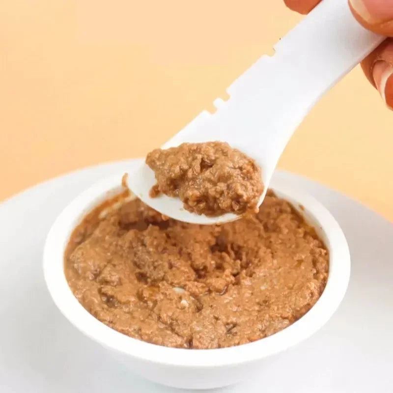 Long-Handled Pet Food Spoon – Can Opener & Feeding Scoop