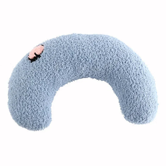 U-Shaped Pet Pillow – Soft Neck & Headrest for Cats and Small Dogs