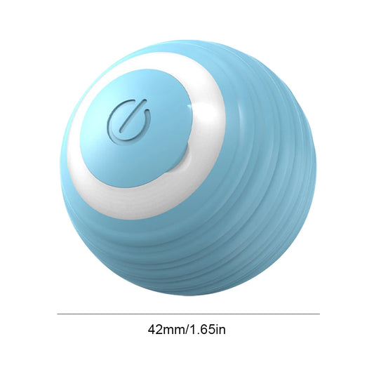 Interactive Plush Dog Toy – Self-Moving Bouncing Ball with Sound & Bite-Resistant Design