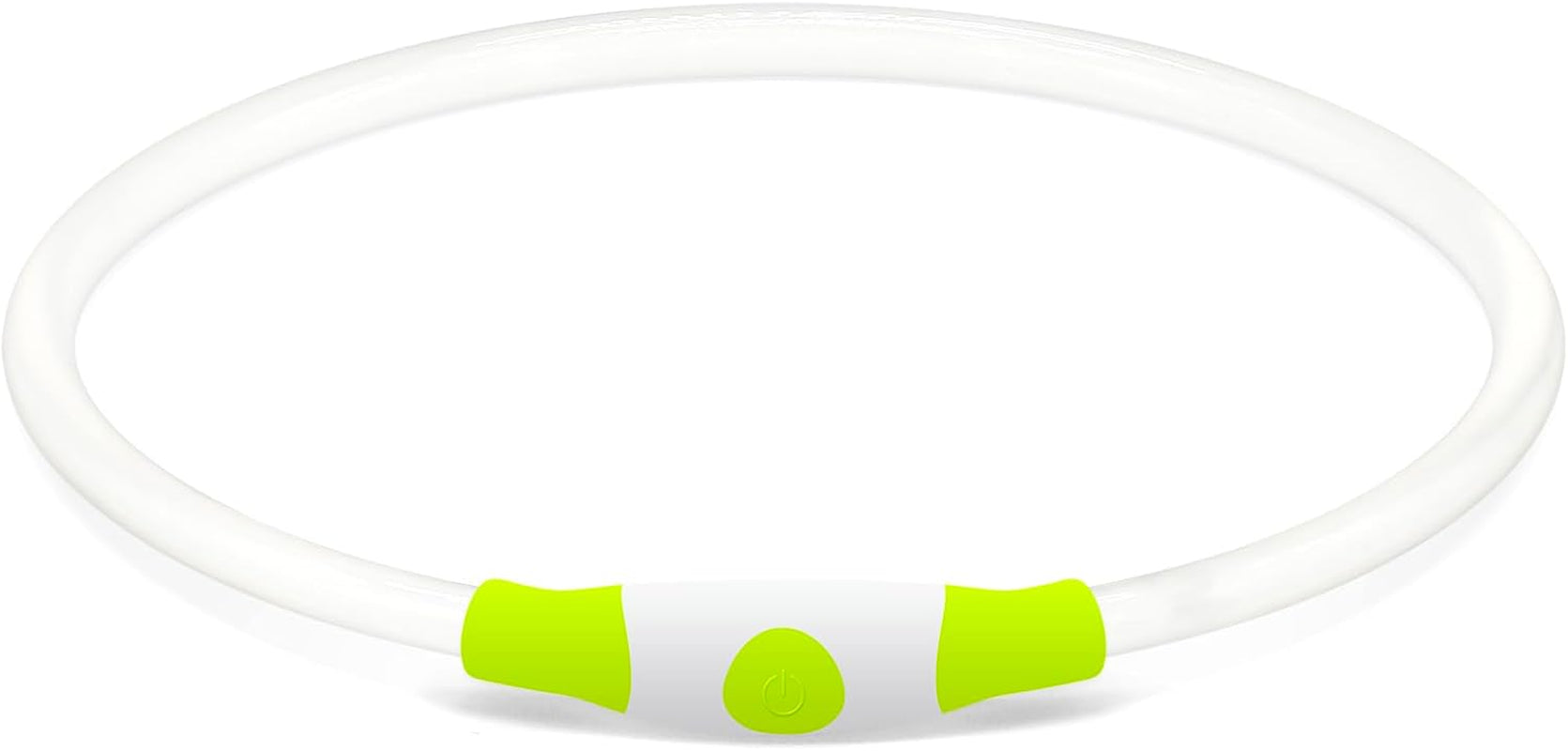 LED Dog Collar – USB Rechargeable Light-Up Safety Necklace for Small, Medium & Large Dogs – Adjustable, 3 Modes, 360° Visibility (Green)