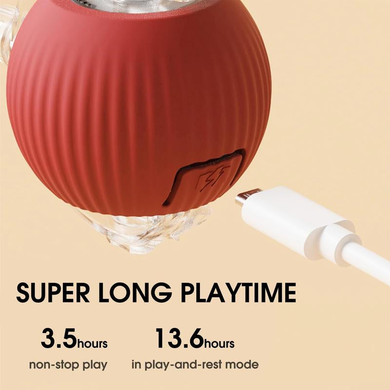 Interactive Cat Toy Ball – Automatic Rolling Motion-Sensor Pet Toy for Indoor Cats & Dogs (7cm)