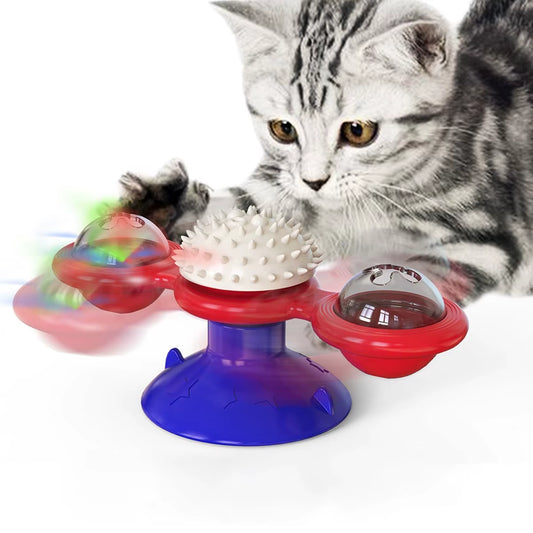 Multifunctional Cat Toy – Glowing Ball, Catnip & Suction Cup Design